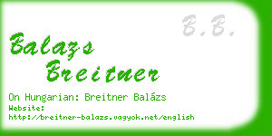 balazs breitner business card