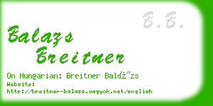 balazs breitner business card